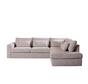 Ecksofa Kyle chenille sand grey rechts