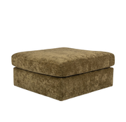 Bronx71 Hocker Kyle chenille olive grün