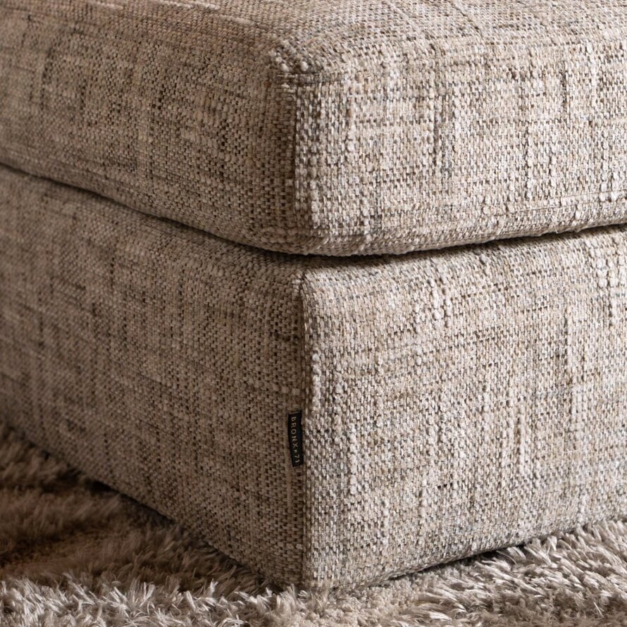 Hocker Kyle Chenille sand grey