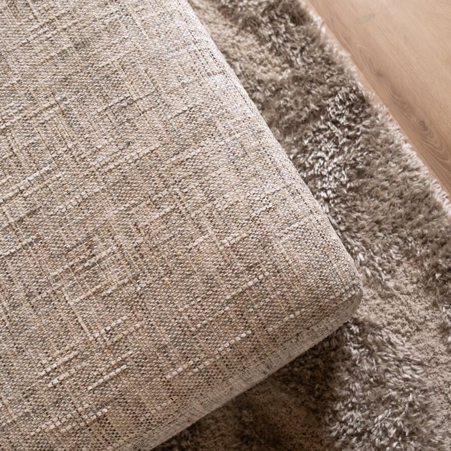 Hocker Kyle Chenille sand grey