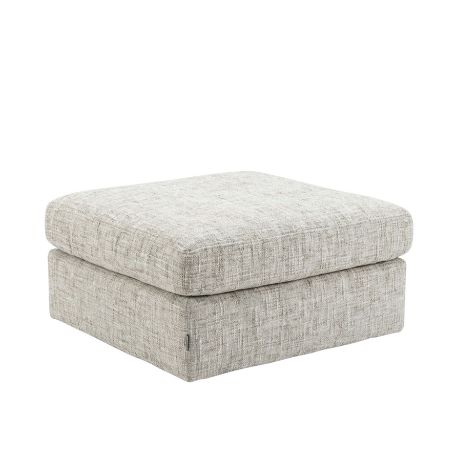 Hocker Kyle Chenille sand grey