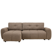 Bronx71 Schlafsofa 2-Sitzer Inka Bouclé Melange braun links/rechts