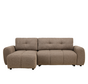Schlafsofa 2-Sitzer Inka Bouclé Melange braun links/rechts