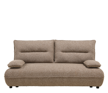 Bronx71 Schlafsofa 2-Sitzer Jona Bouclé Melange braun
