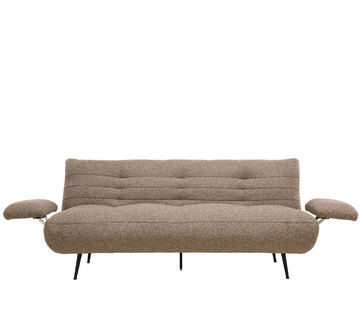 Bronx71 Schlafsofa 1-Sitzer Mira Bouclé Melange braun