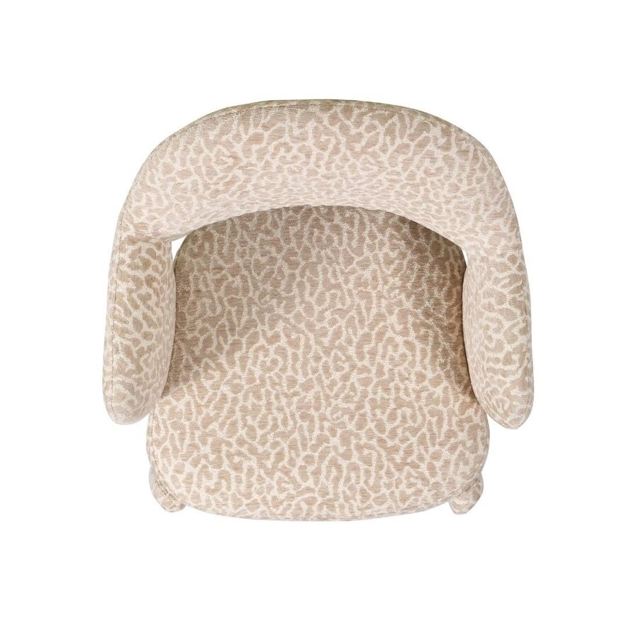 Stuhl Leo taupe Leo-Print