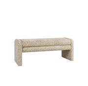 Bronx71 Esszimmerbank Lux taupe Leo-print 100 cm