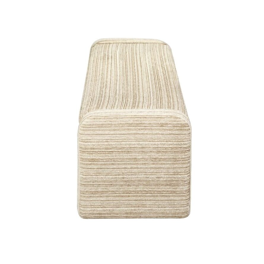 Esszimmerbank Ravi Chenille beige/taupe 100 cm