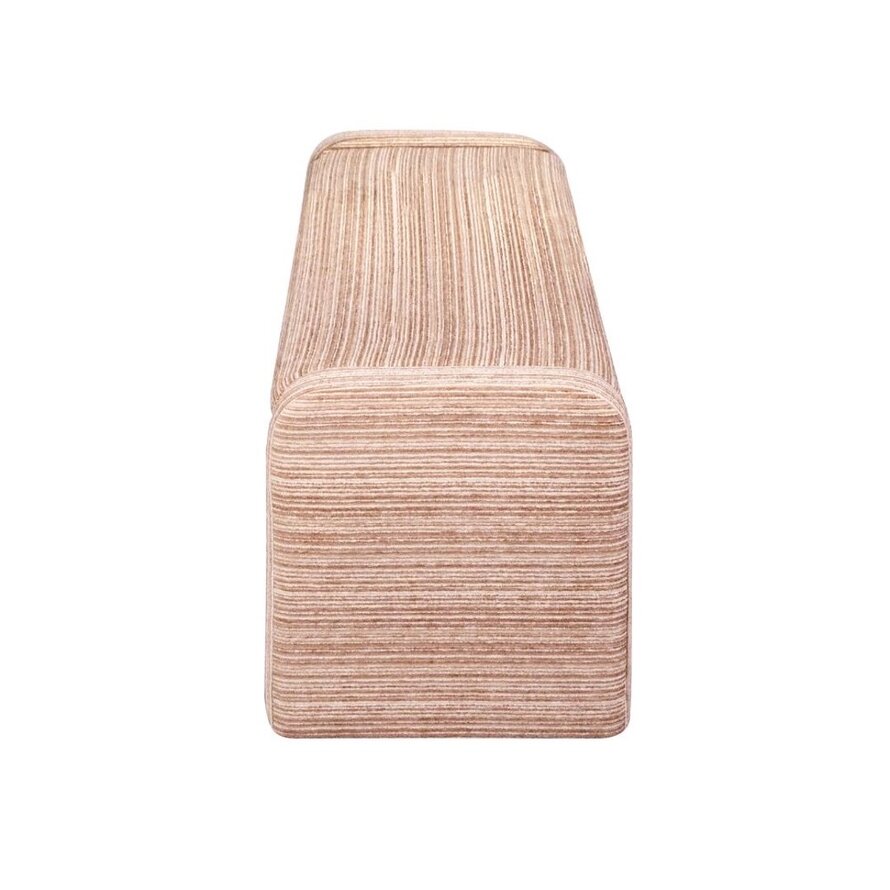 Esszimmerbank Ravi Chenille beige/pink 100 cm