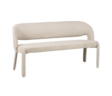 Bronx71 Esszimmerbank June Bouclé taupe 160 cm