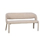 Esszimmerbank Leo taupe Leo-Print 160 cm