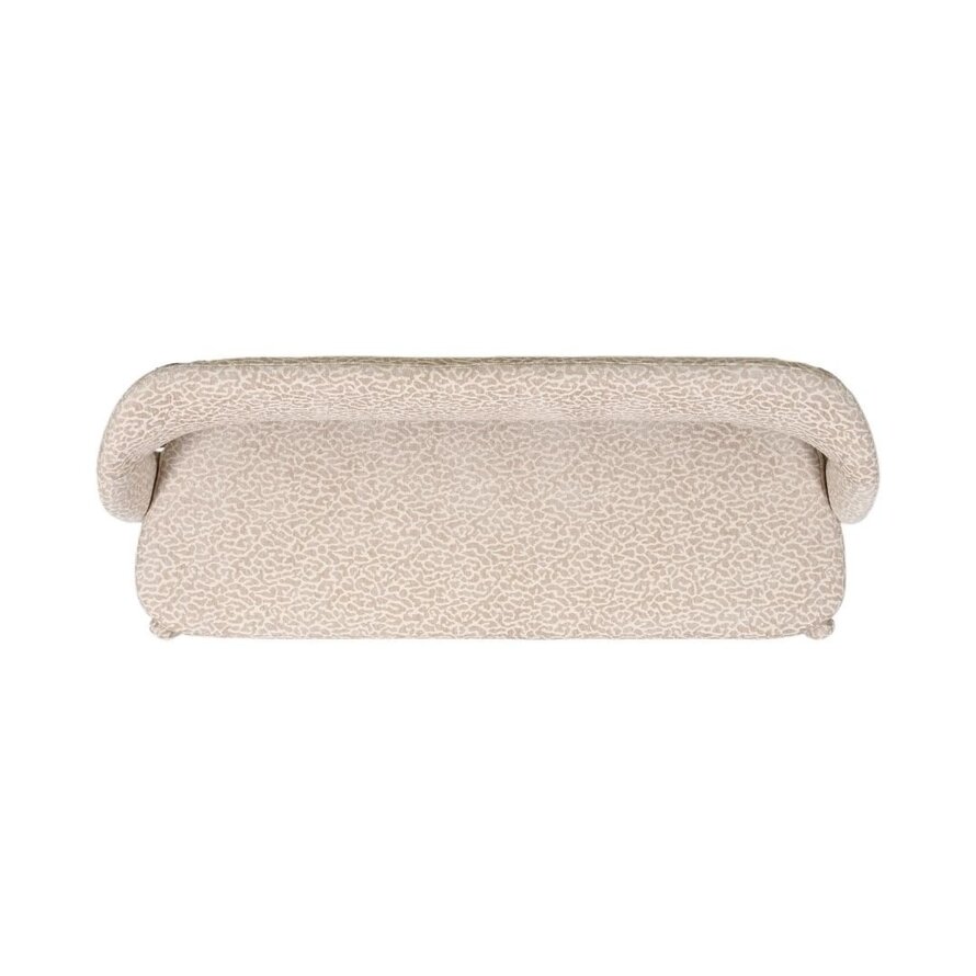 Esszimmerbank Leo taupe Leo-Print 160 cm