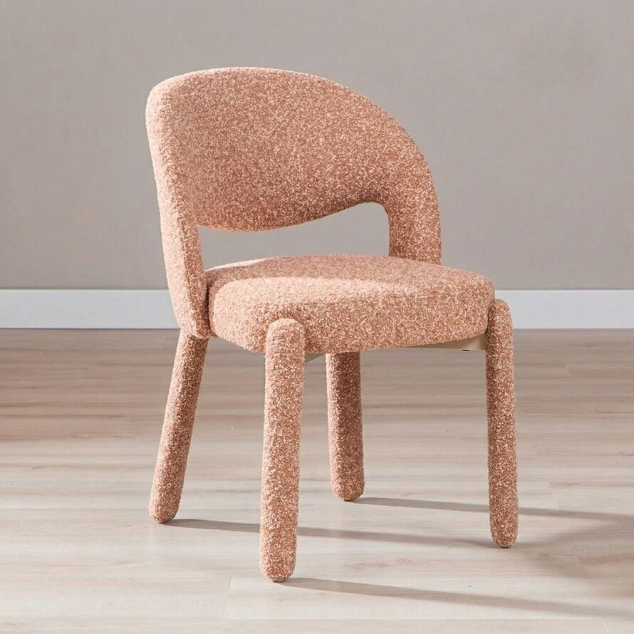 Stuhl Dean Bouclé terrakotta