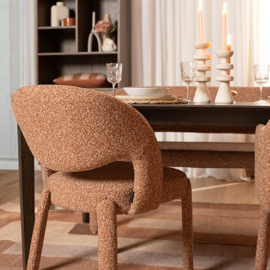 Stuhl Dean Bouclé terrakotta