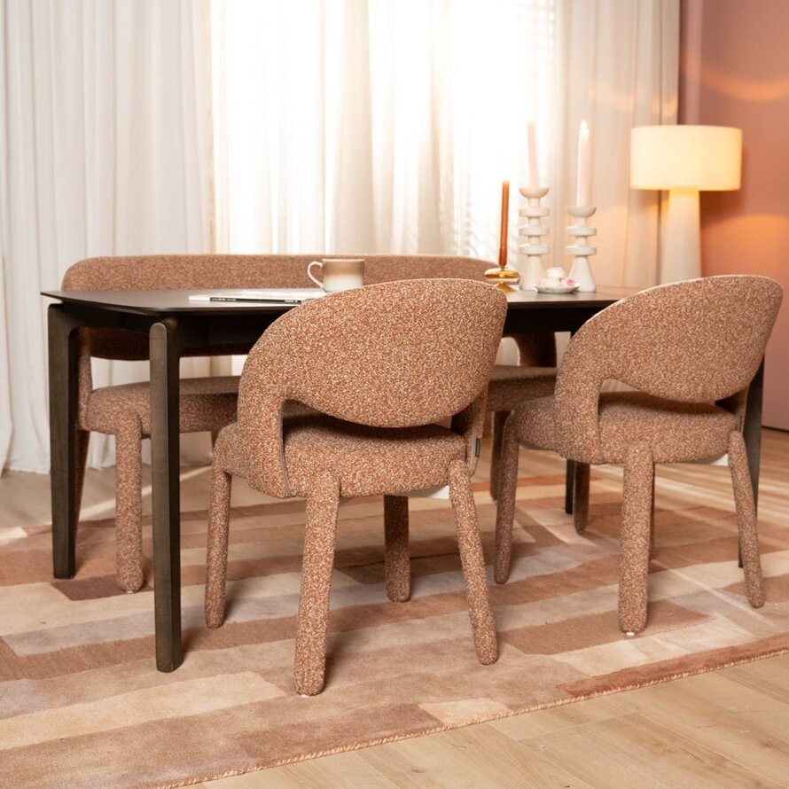 Stuhl Dean Bouclé terrakotta