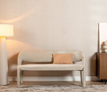 Bronx71 Esszimmerbank June Bouclé taupe 160 cm