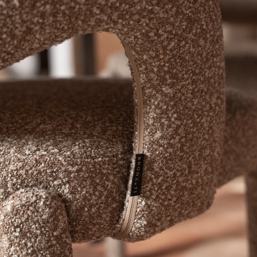 Stuhl Dean Bouclé braun