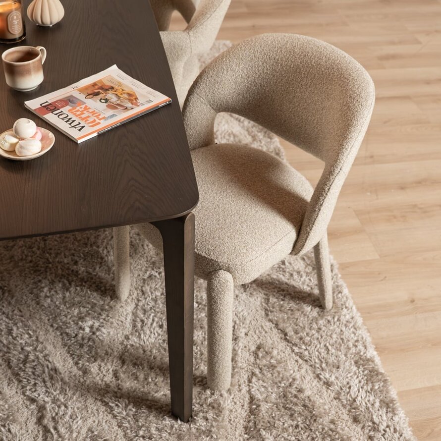 Stuhl Dean Bouclé taupe