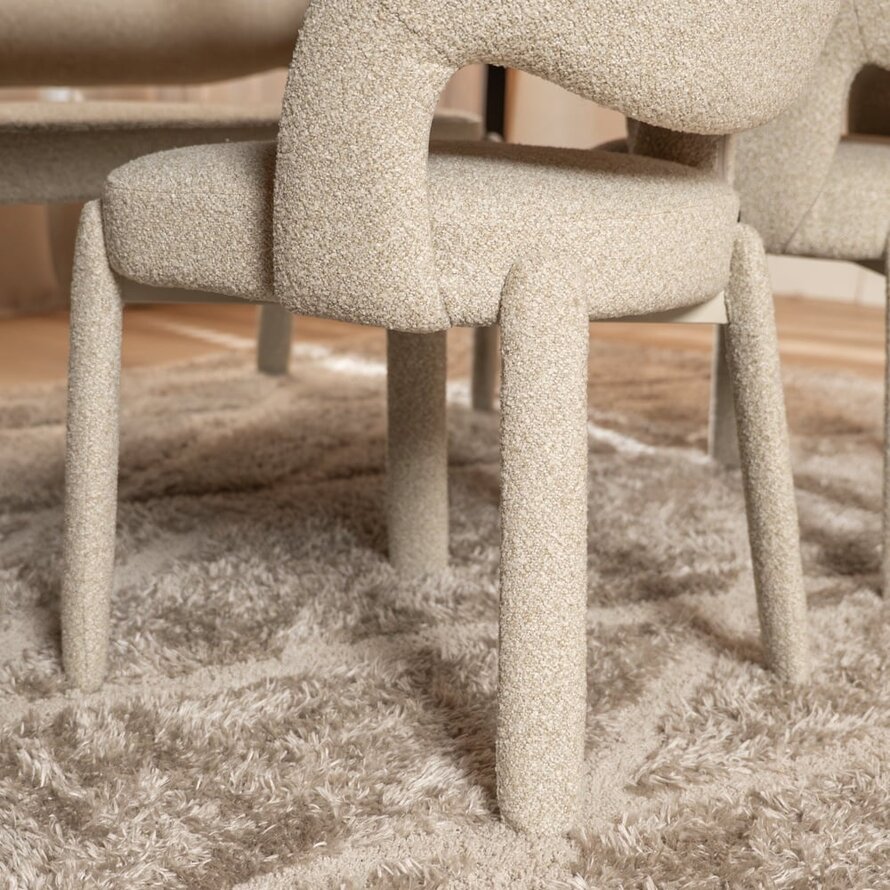 Stuhl Dean Bouclé taupe