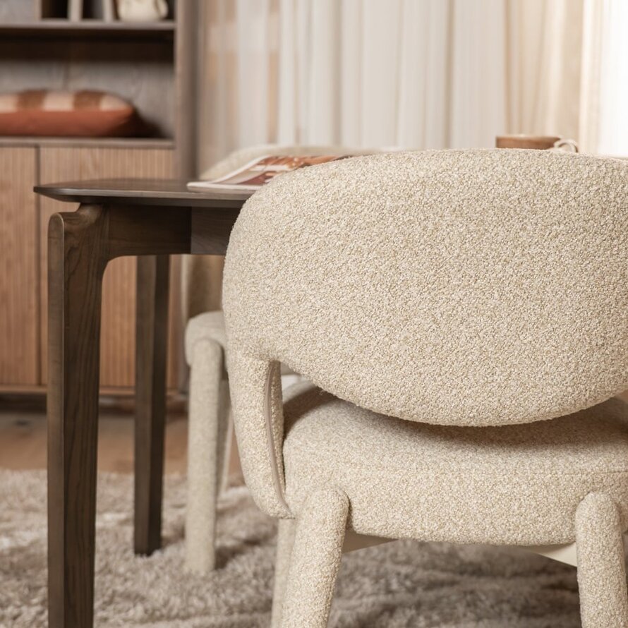 Stuhl Dean Bouclé taupe