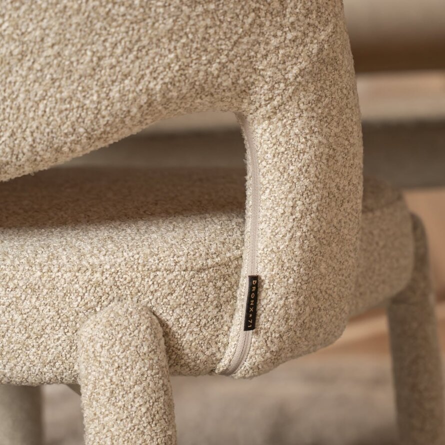 Stuhl Dean Bouclé taupe