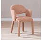 Stuhl June Bouclé terrakotta