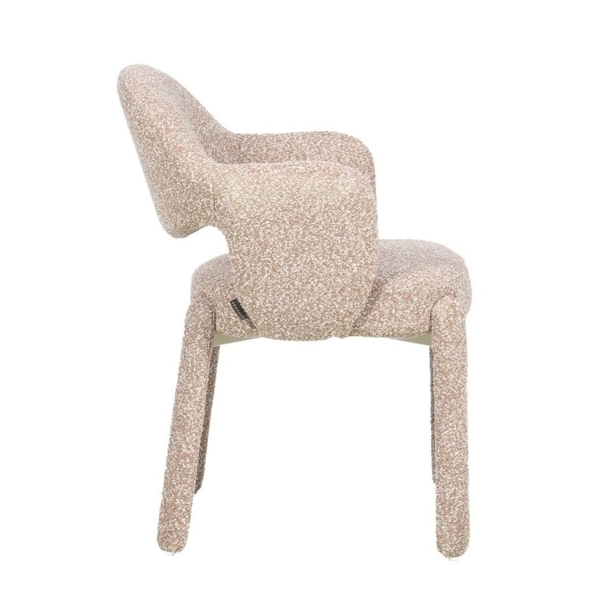 Stuhl June Bouclé braun