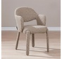 Stuhl June Bouclé braun