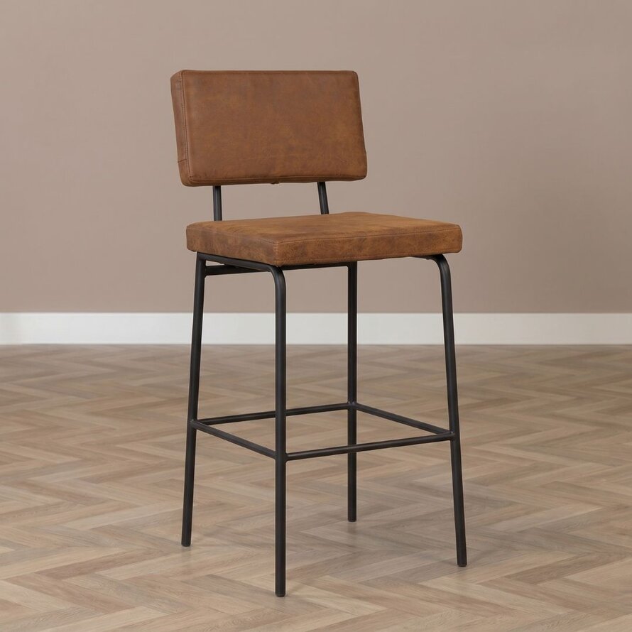 Barhocker Espen Eco-Leder cognac