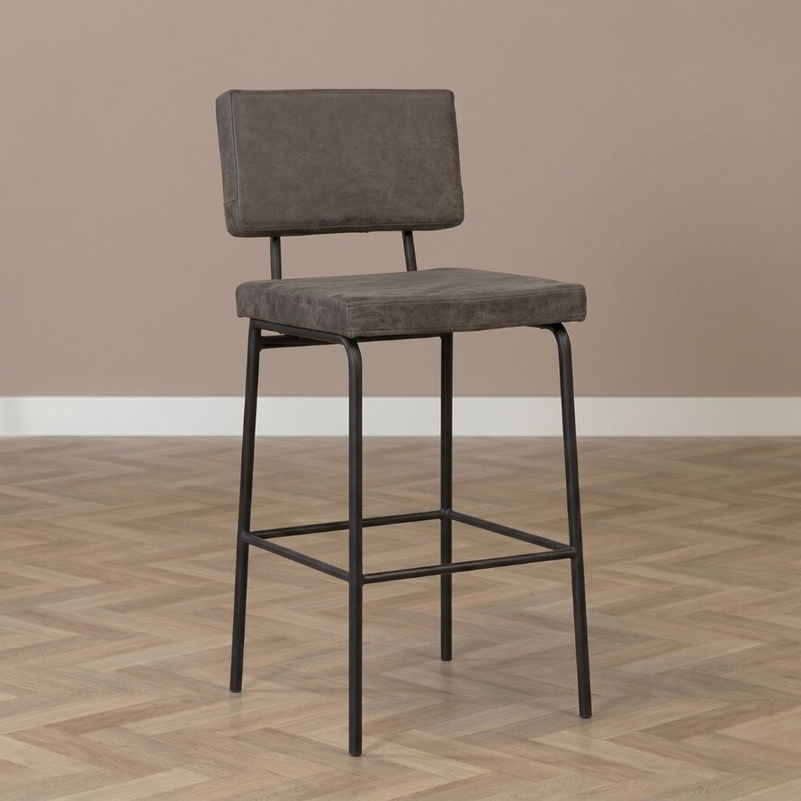 Barhocker Espen Eco-Leder anthrazit
