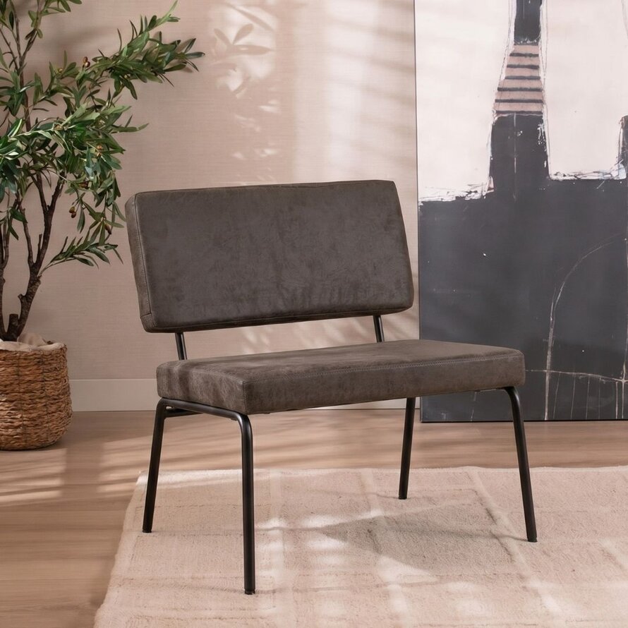 Sessel Espen Eco-Leder anthrazit