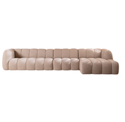 Bronx71 Ecksofa XL rechts Luca Chenille Beige