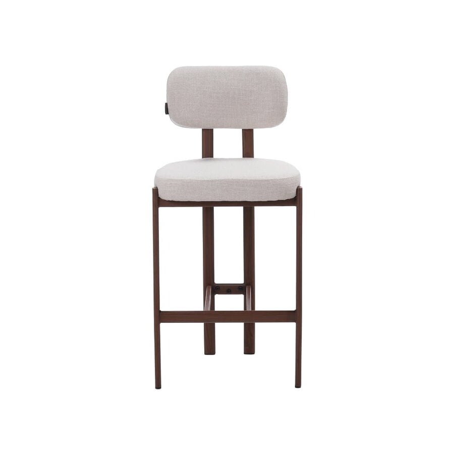 Barhocker Nori Leinen off white 70 cm