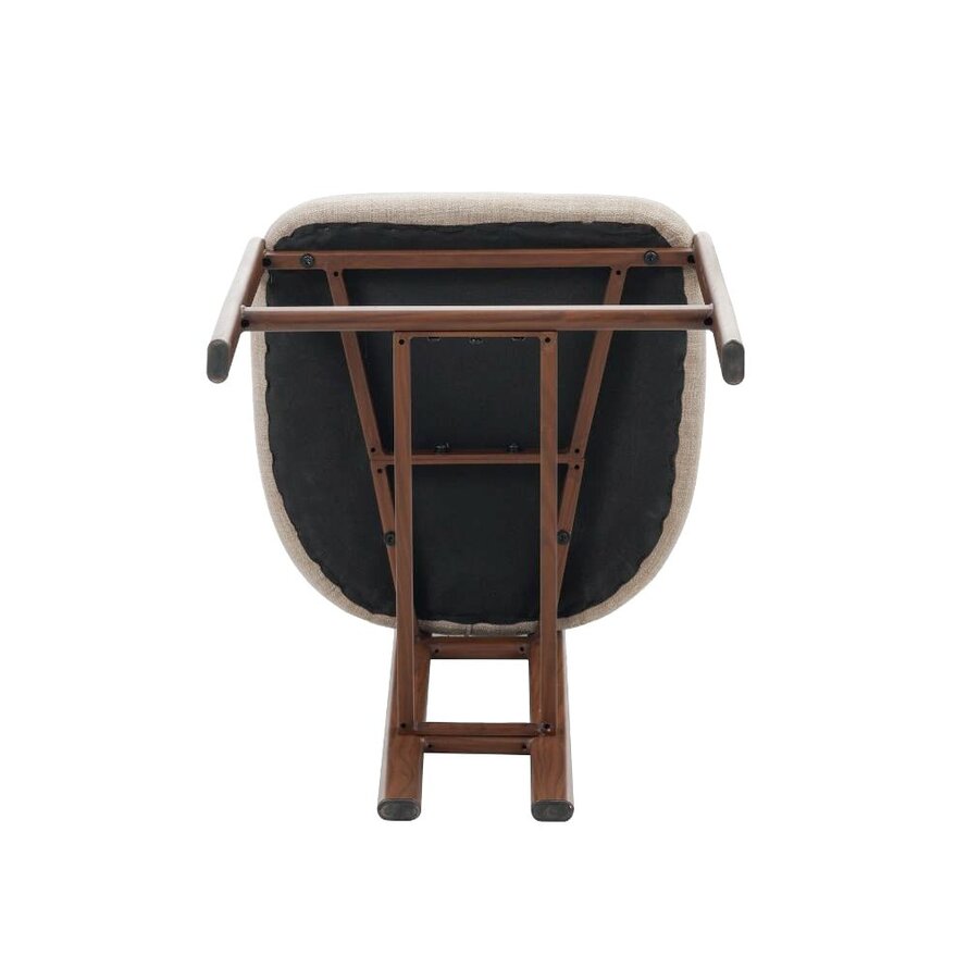 Barhocker Nori Leinen taupe 70 cm