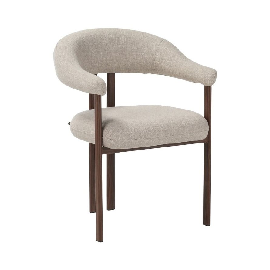 Stuhl Nori Leinen taupe