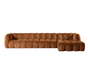 Ecksofa Luca XL Chenille kupfer rechts