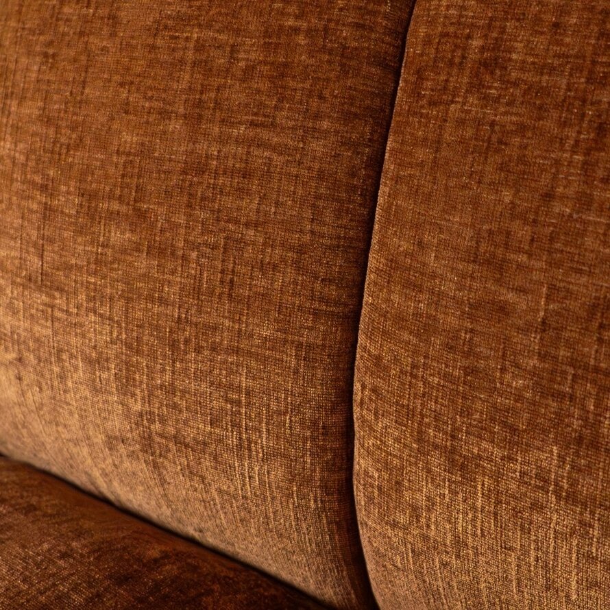 Ecksofa Luca XL Chenille kupfer rechts