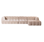 Ecksofa Luca XL Chenille sand rechts