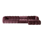 Ecksofa Luca XL Chenille lila rechts