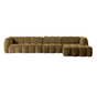 Ecksofa Luca XL Chenille olivgrün rechts