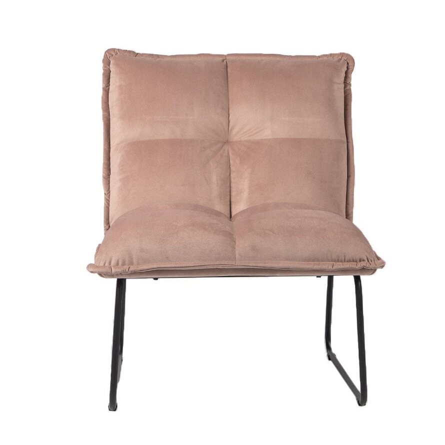 Gastro Sessel Samt Malaga rosa