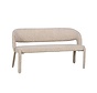 Esszimmerbank Leo taupe Leo-Print 160 cm