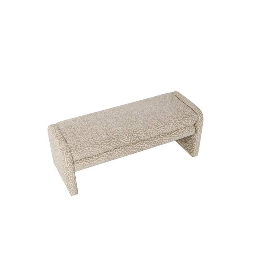 Esszimmerbank Lux taupe Leo-print 100 cm