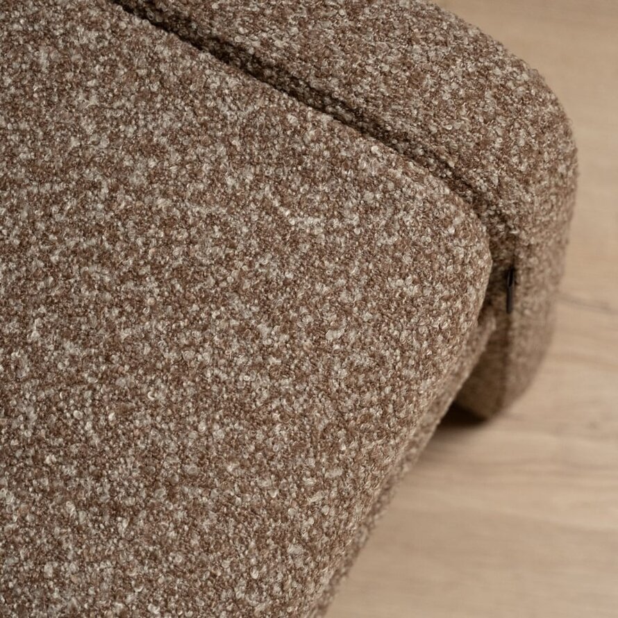 Esszimmerbank Neil Bouclé braun 100 cm