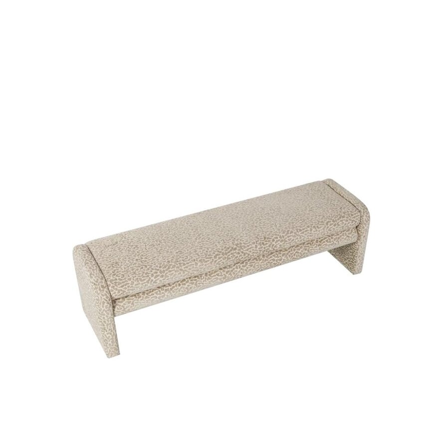 Esszimmerbank Lux taupe Leo-print 160 cm