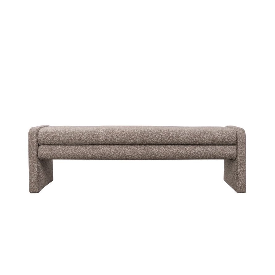 Esszimmerbank Neil Bouclé braun 160 cm