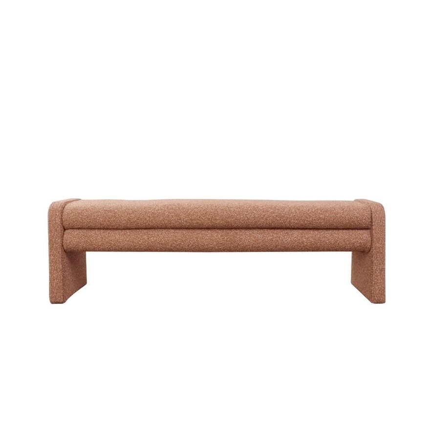 Esszimmerbank Neil Bouclé terrakotta 160 cm