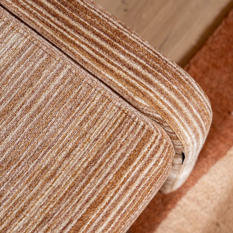 Esszimmerbank Ravi Chenille beige/pink 100 cm