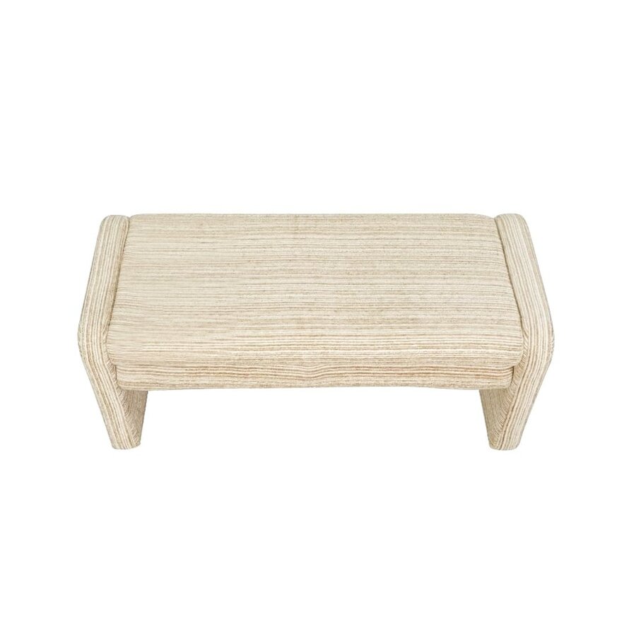 Esszimmerbank Ravi Chenille beige/taupe 100 cm