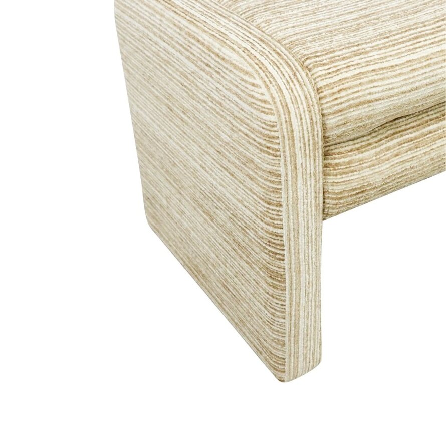 Esszimmerbank Ravi Chenille beige/taupe 100 cm